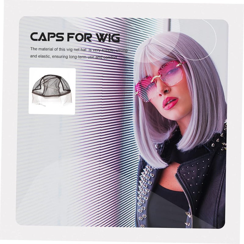 Breathable Lace Wig Cap For Sleeping Comfortable Hair Bonnet Black - Image 3